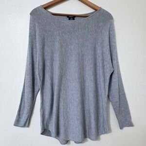 Premise Cashmere Blend Top‎ XXL Long Dolman Sleeve Boat Neck Slouchy Minimalist